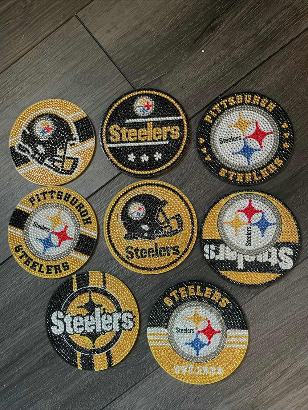 Pittsburgh Steelers Coasters - Gold & Black